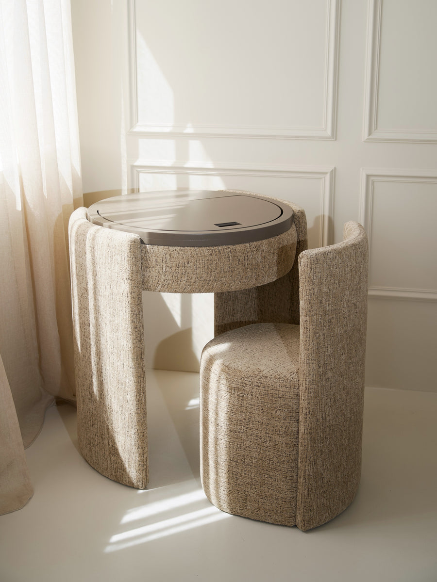 YOME Vanity Table - Taupe - Luxury make-up table