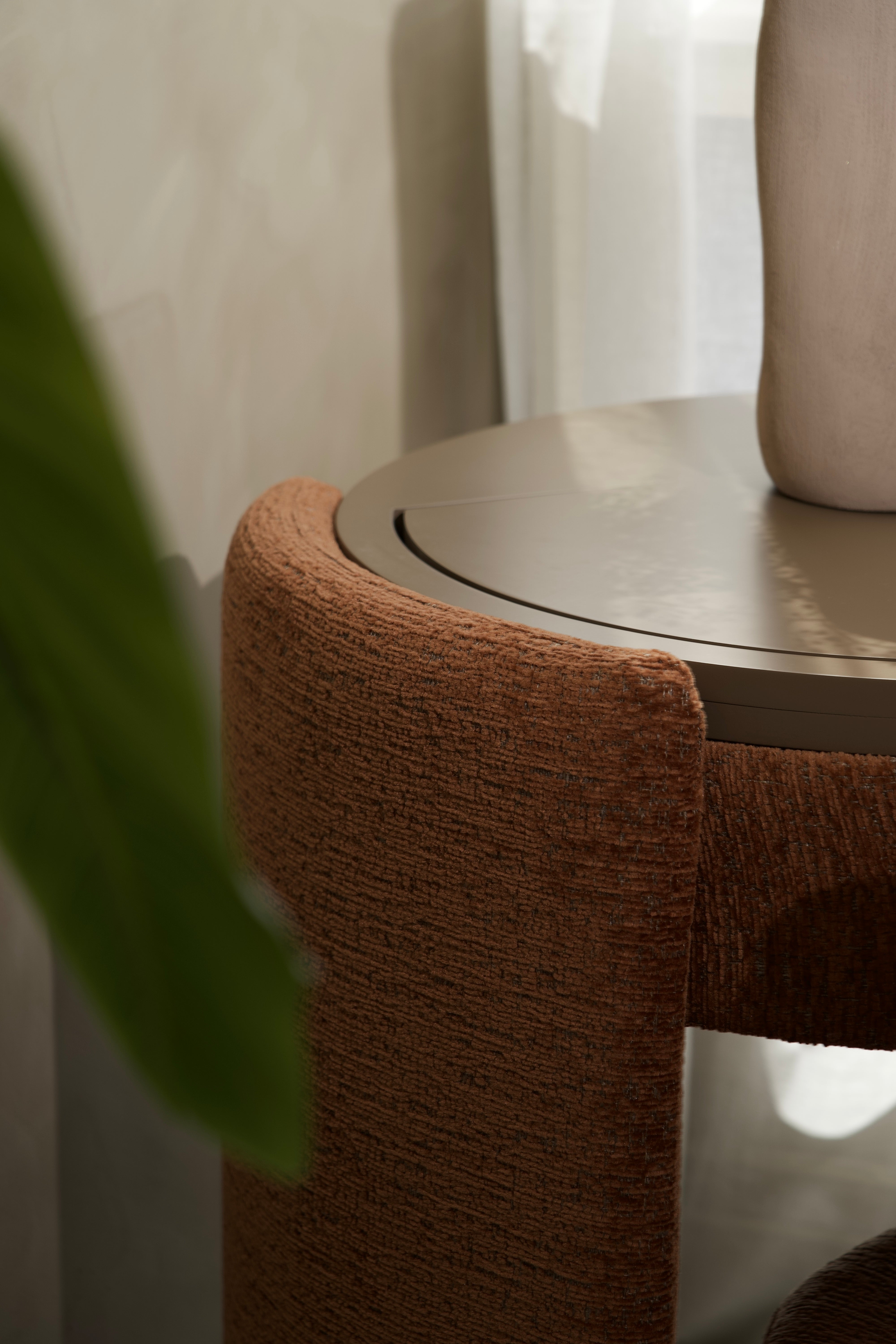 YOME Vanity Table - Terracotta - Luxe ronde make-up tafel