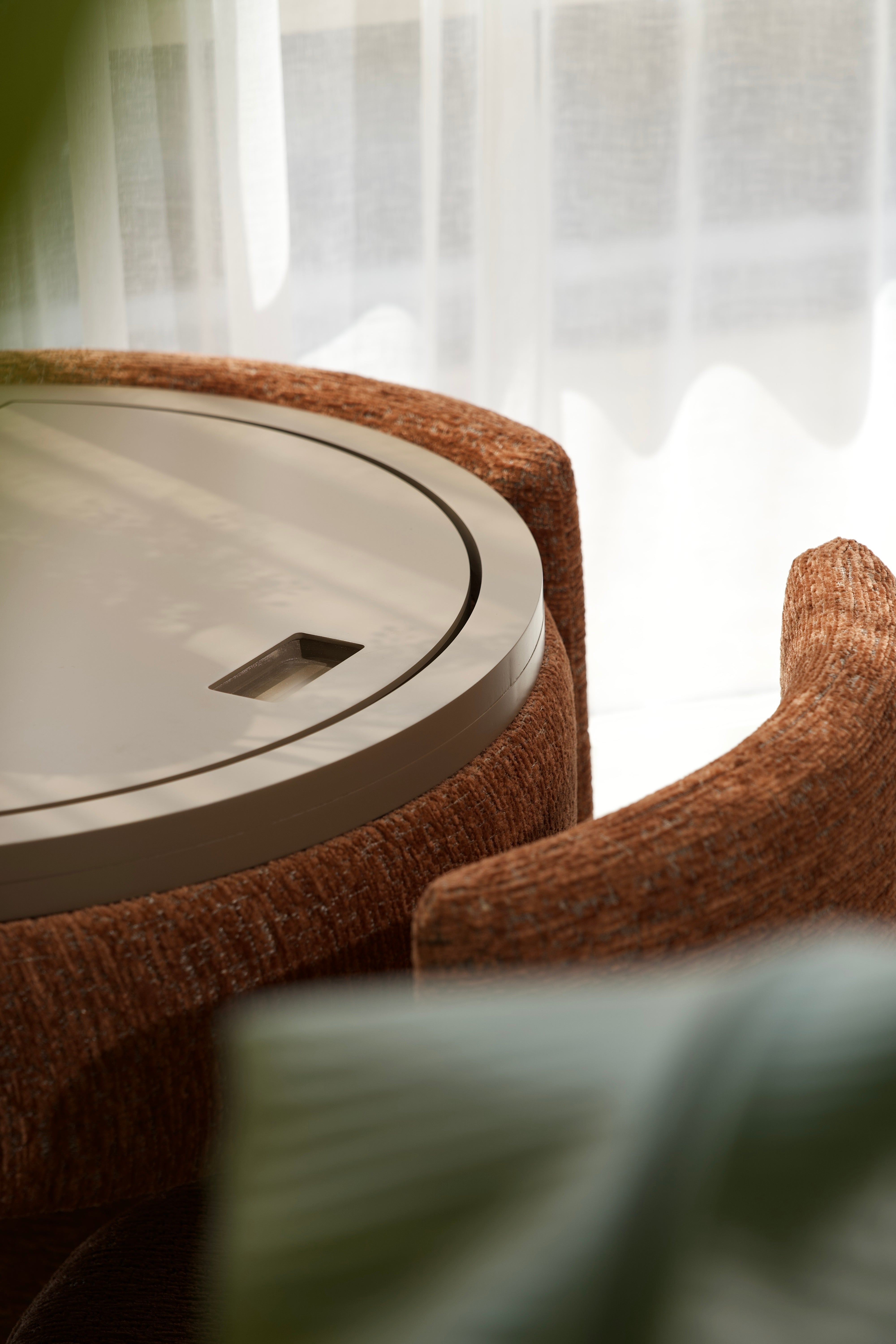 YOME Vanity Table - Terracotta - Luxe ronde make-up tafel