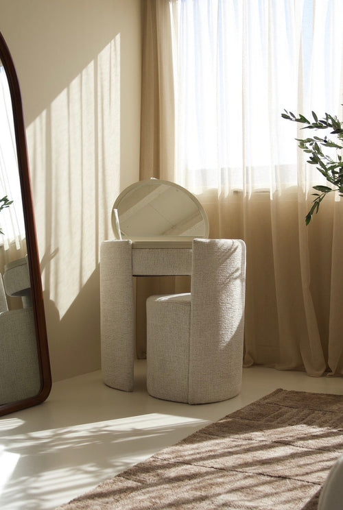 YOME Vanity Table - Off White - Luxury dressing table